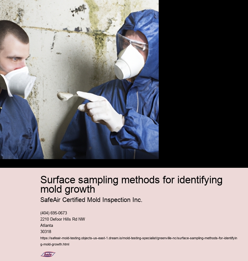 Surface sampling methods for identifying mold growth